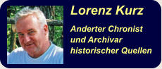 Lorenz Kurz Anderter Chronist und Archivar historischer Quellen