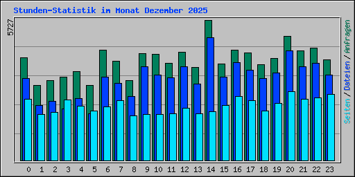Stunden-Statistik im Monat Dezember 2025